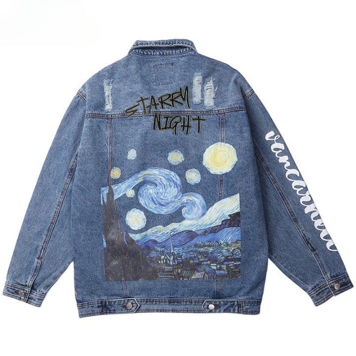 Van Gogh Starry Night Denim Jacket