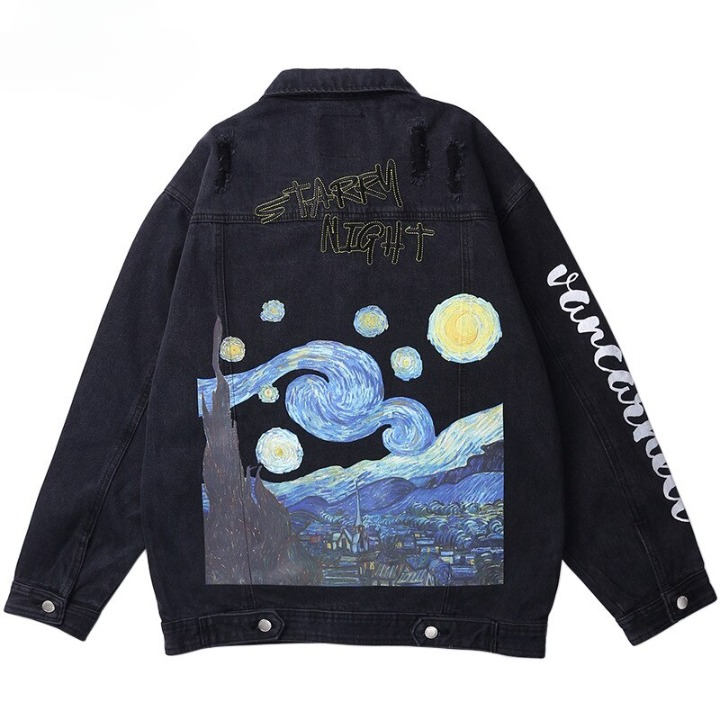 Van Gogh Starry Night Denim Jacket